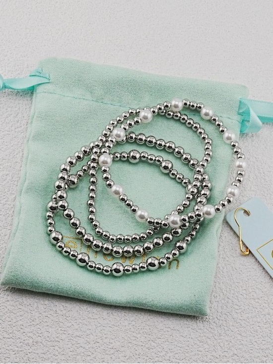 enewton Jewelry - Enewton 4-Piece Silver and Pearl Bracelet Set
